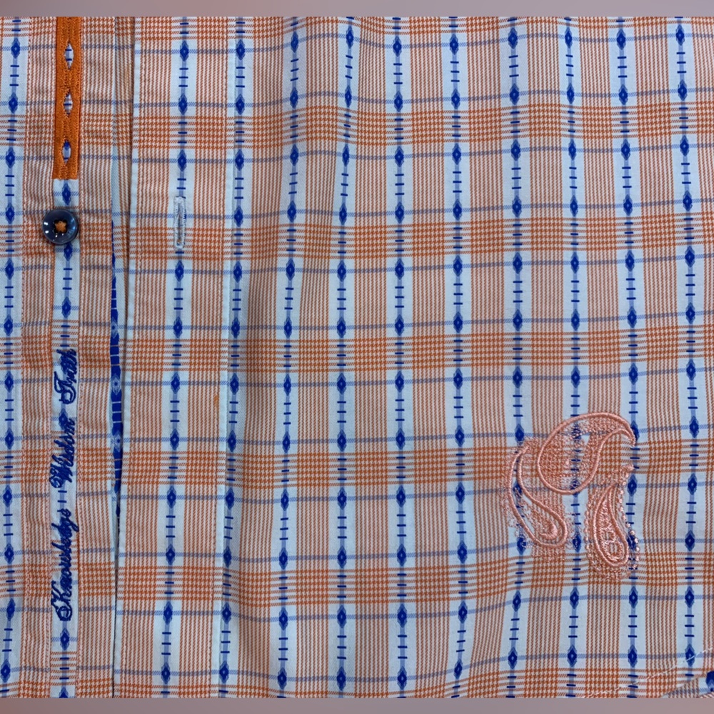 Robert Graham Men’s classic fit shirt 100% cotton size XL How are you